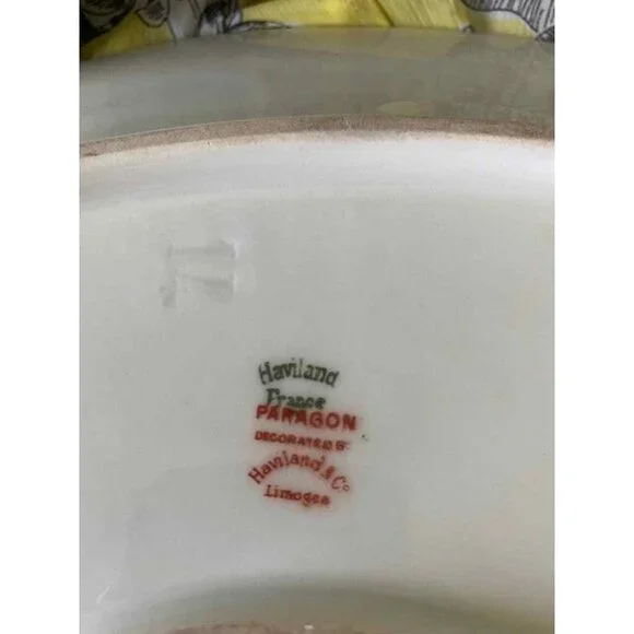 Vintage Haviland Gold Paragon serving platter 16" English Cottage Holiday Chic - Picture 3 of 3